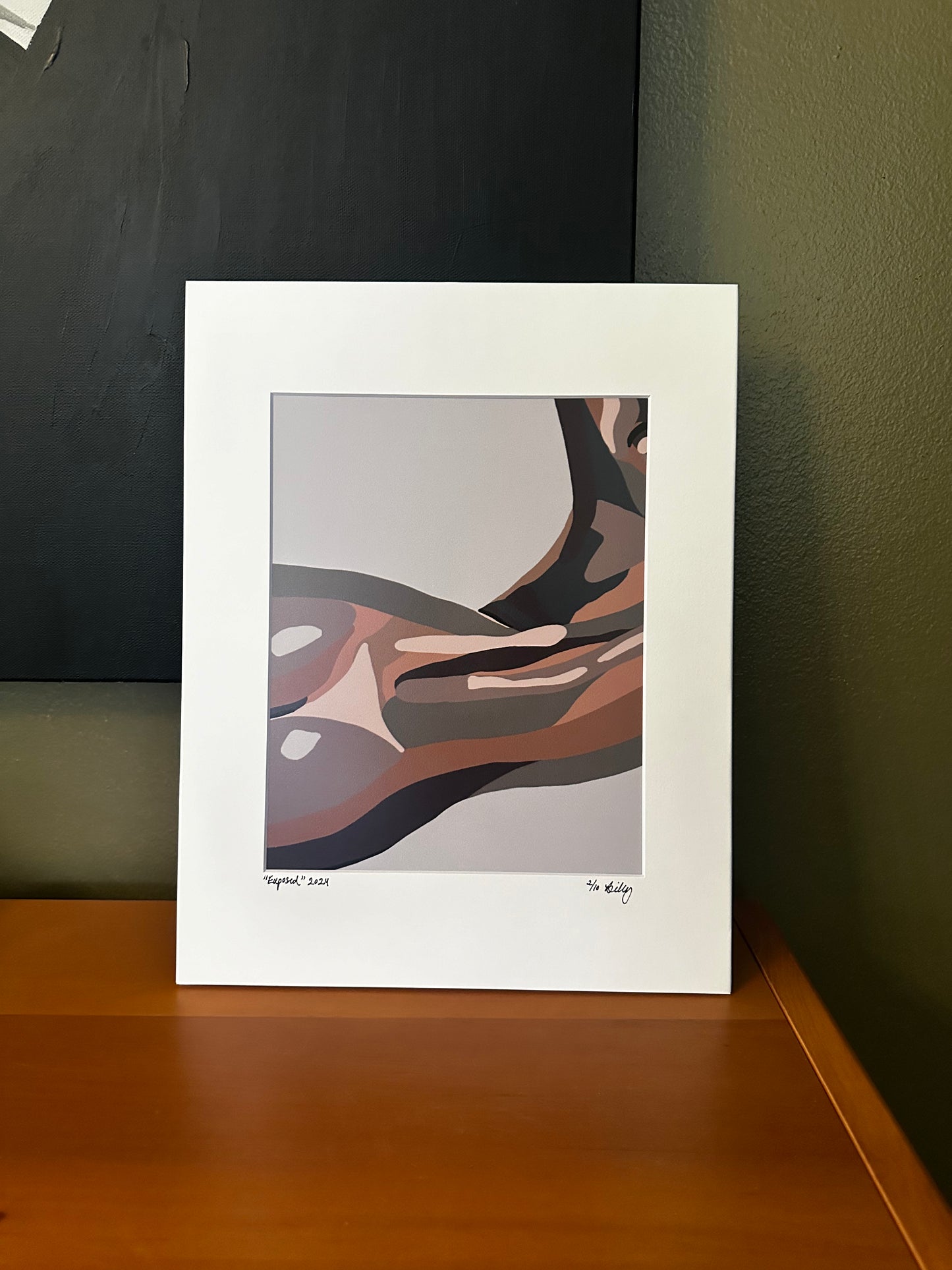 Exposed Matted Print