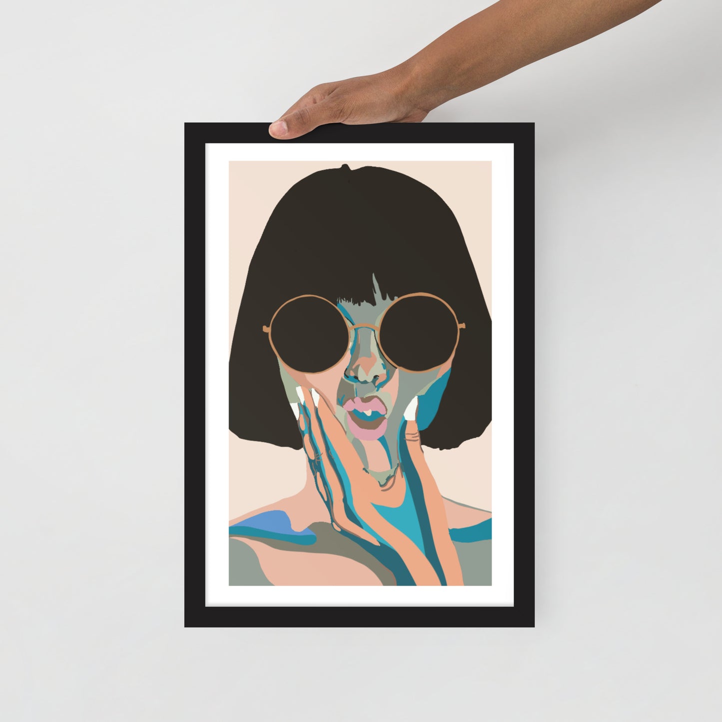 Ex-Squeeze Me Beach Framed Print