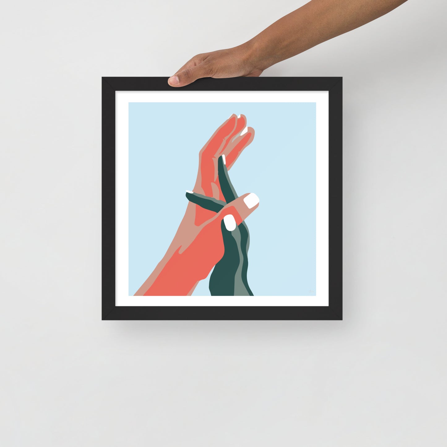 Opposites Attract Framed Print