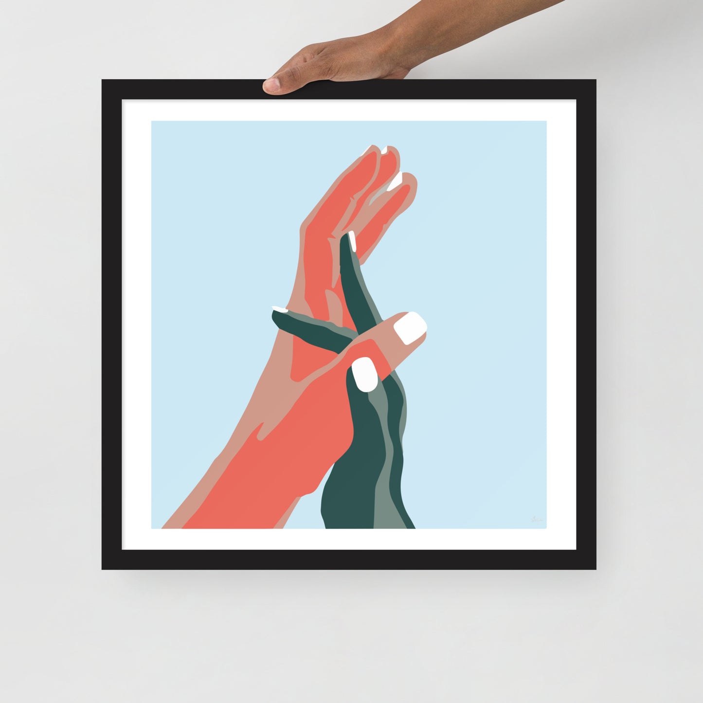 Opposites Attract Framed Print