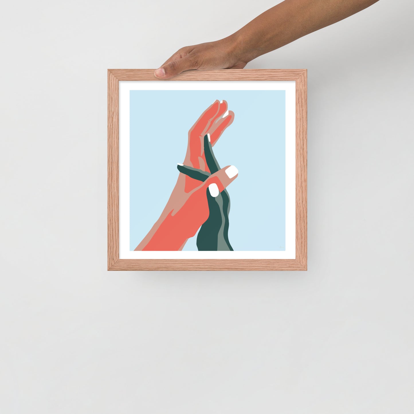 Opposites Attract Framed Print