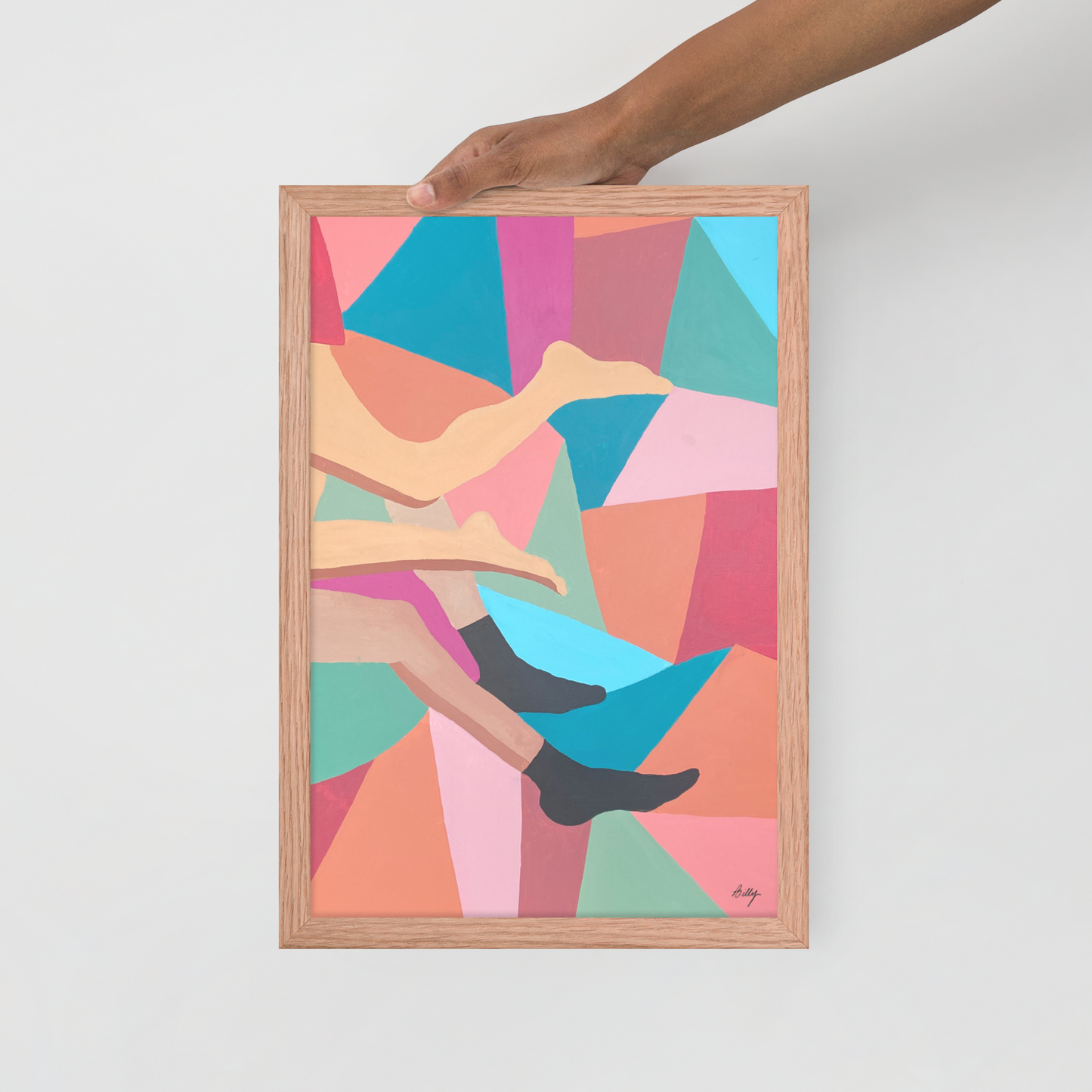 Black Socks Framed Print