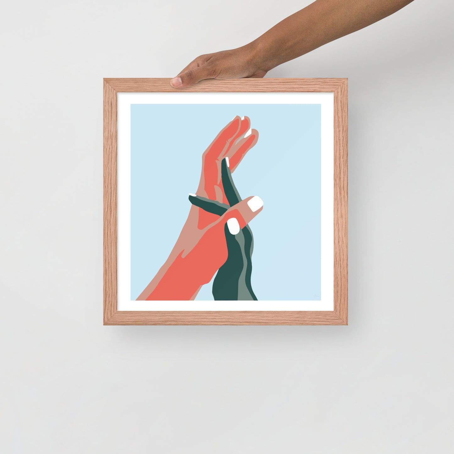 Opposites Attract Framed Print