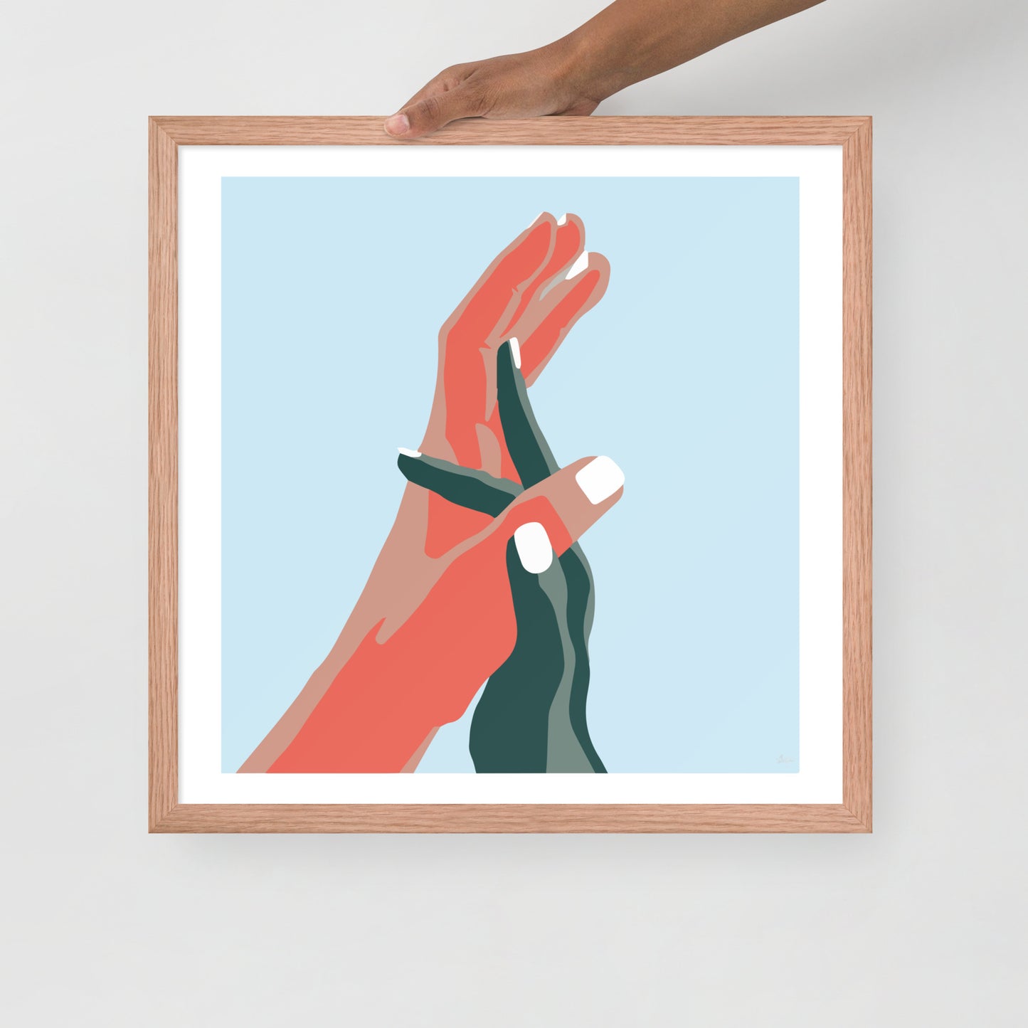 Opposites Attract Framed Print