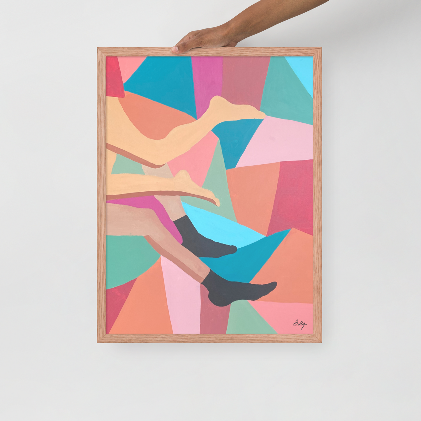Black Socks Framed Print