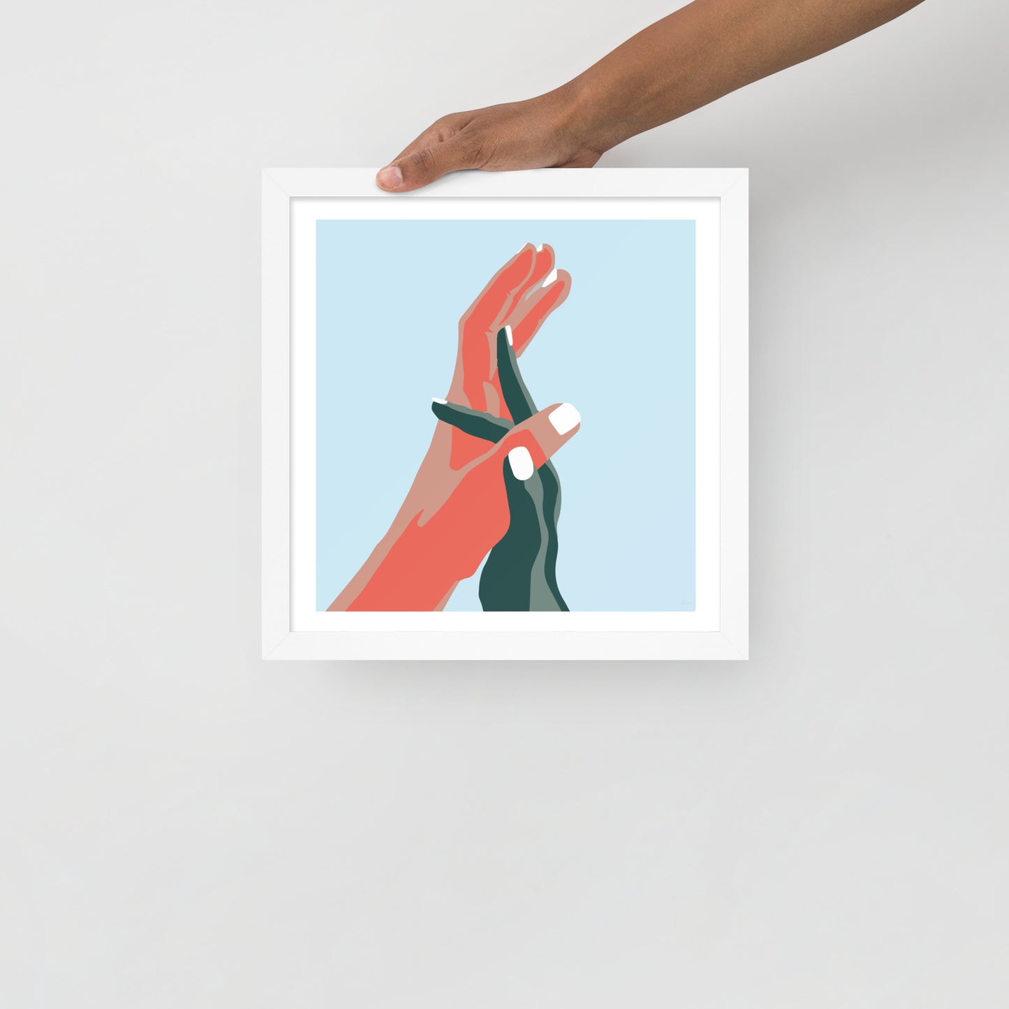 Opposites Attract Framed Print