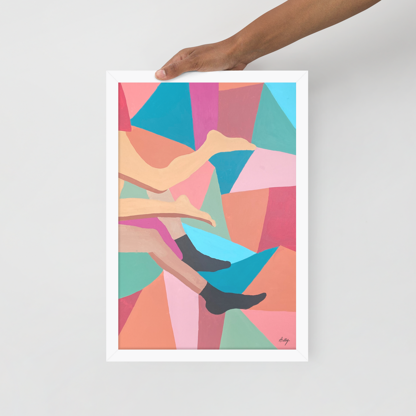 Black Socks Framed Print