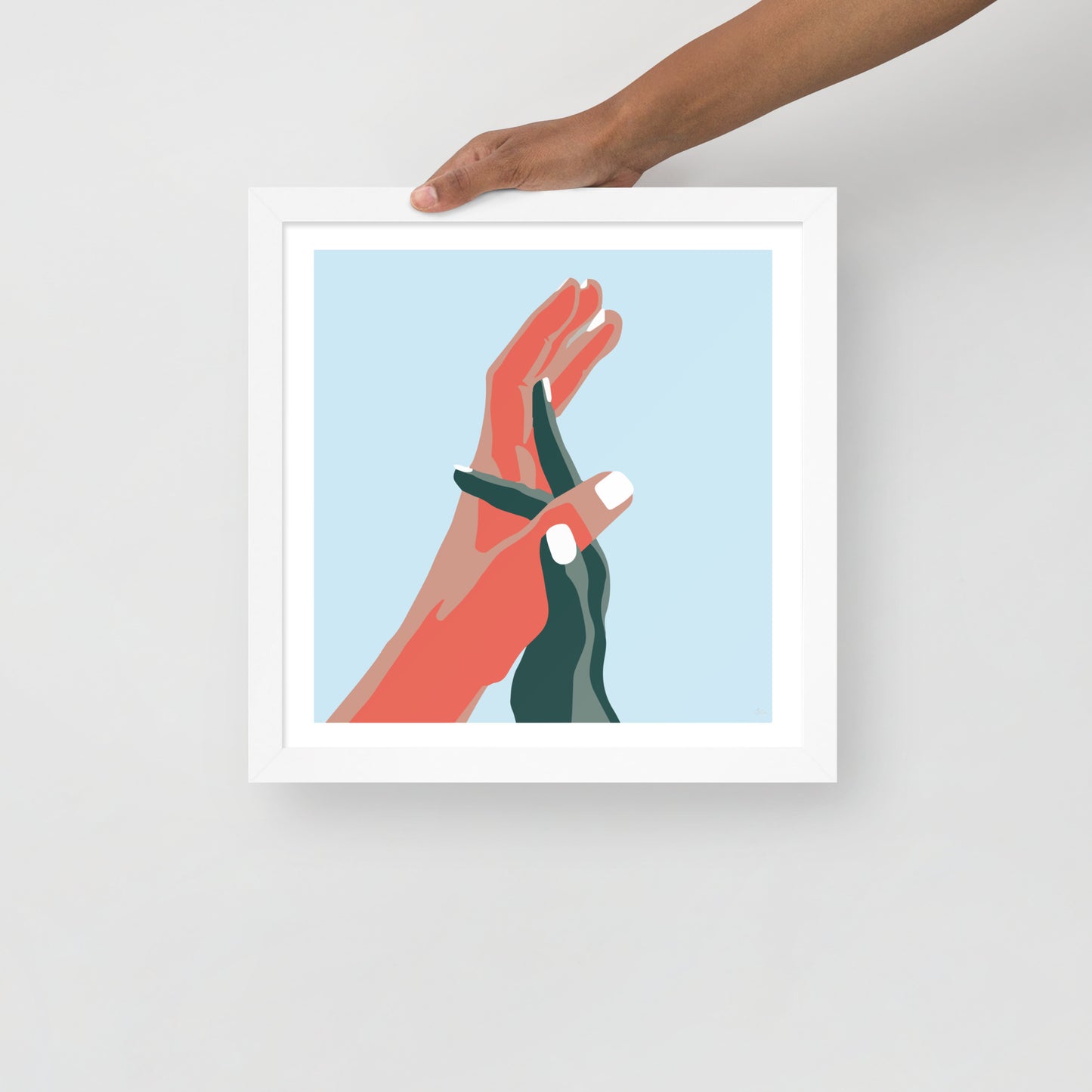 Opposites Attract Framed Print