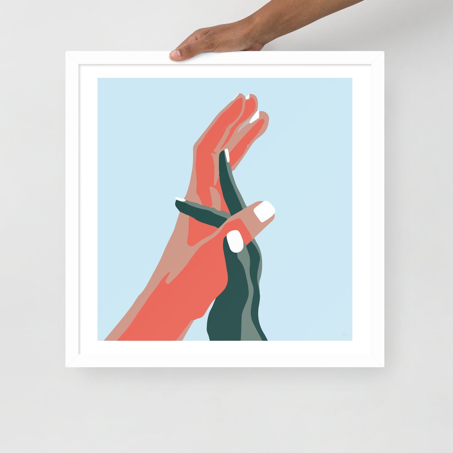 Opposites Attract Framed Print