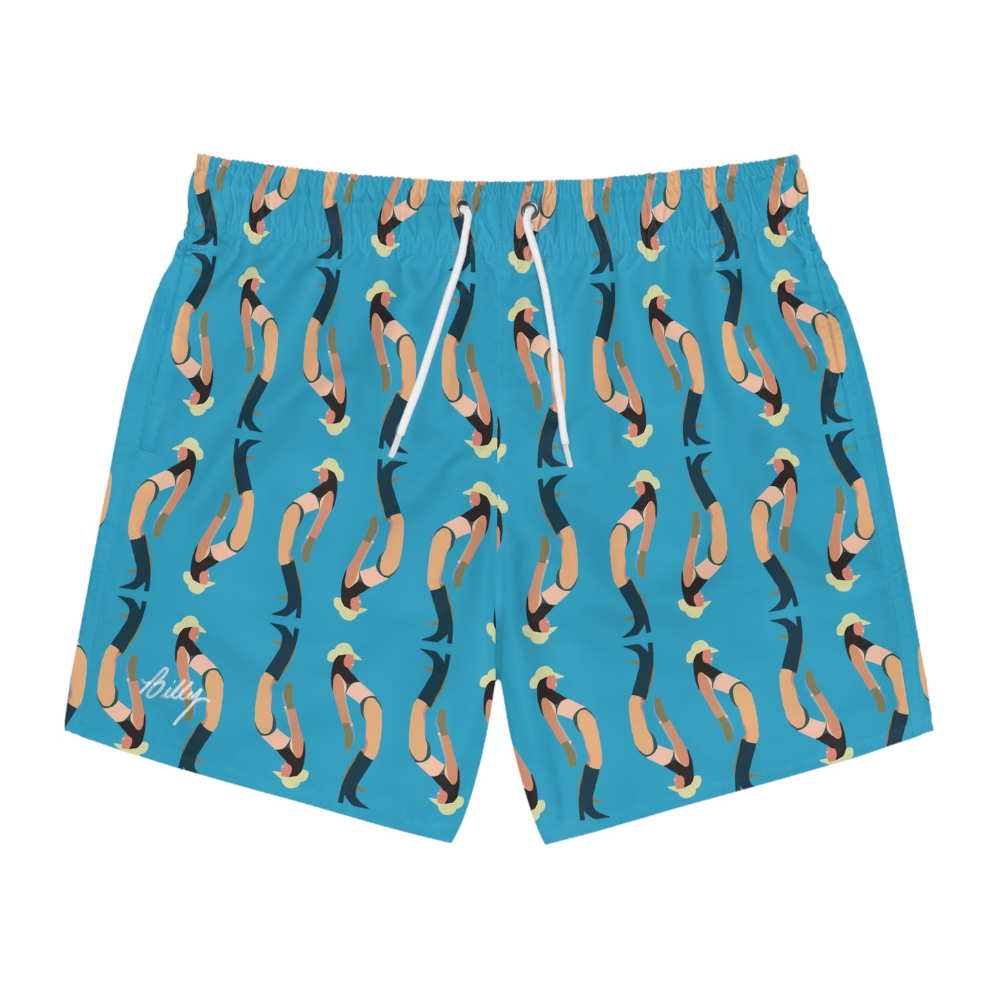 Beach Cowgirl Hoochie Daddy Swim Trunk