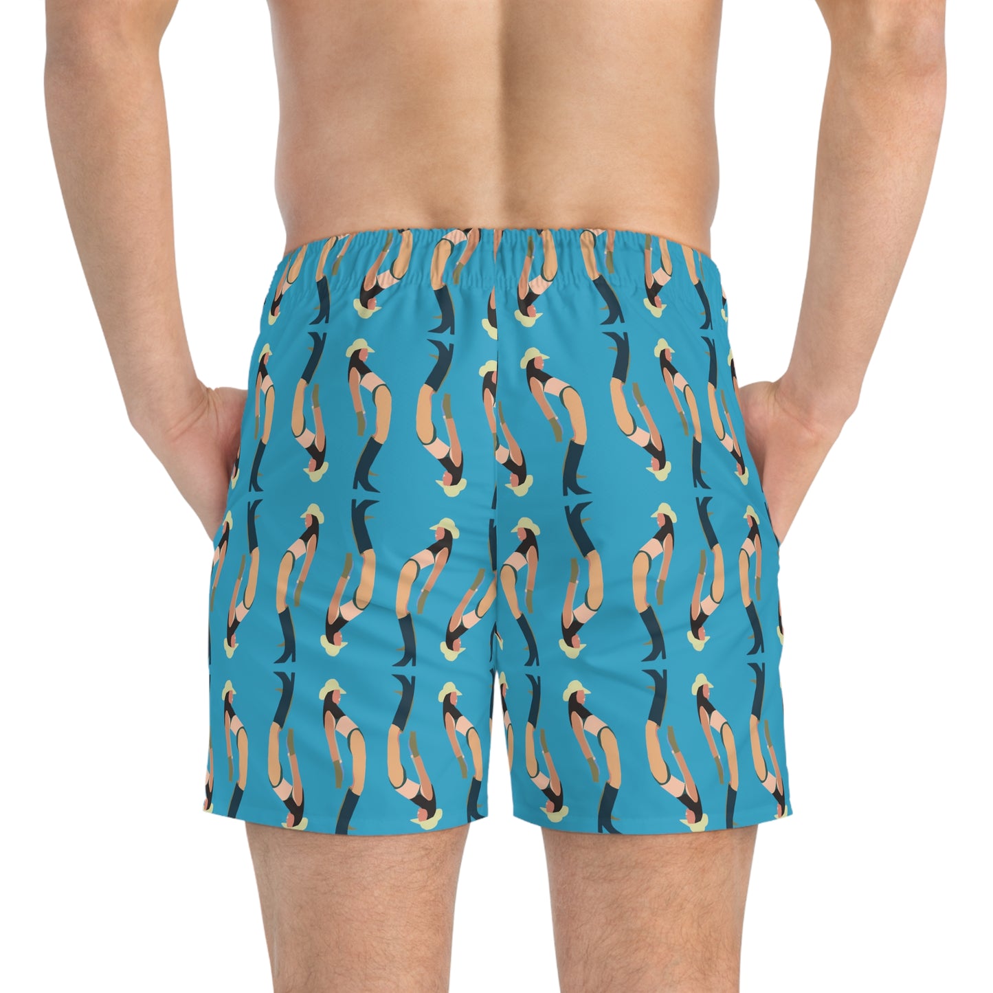 Beach Cowgirl Hoochie Daddy Swim Trunk