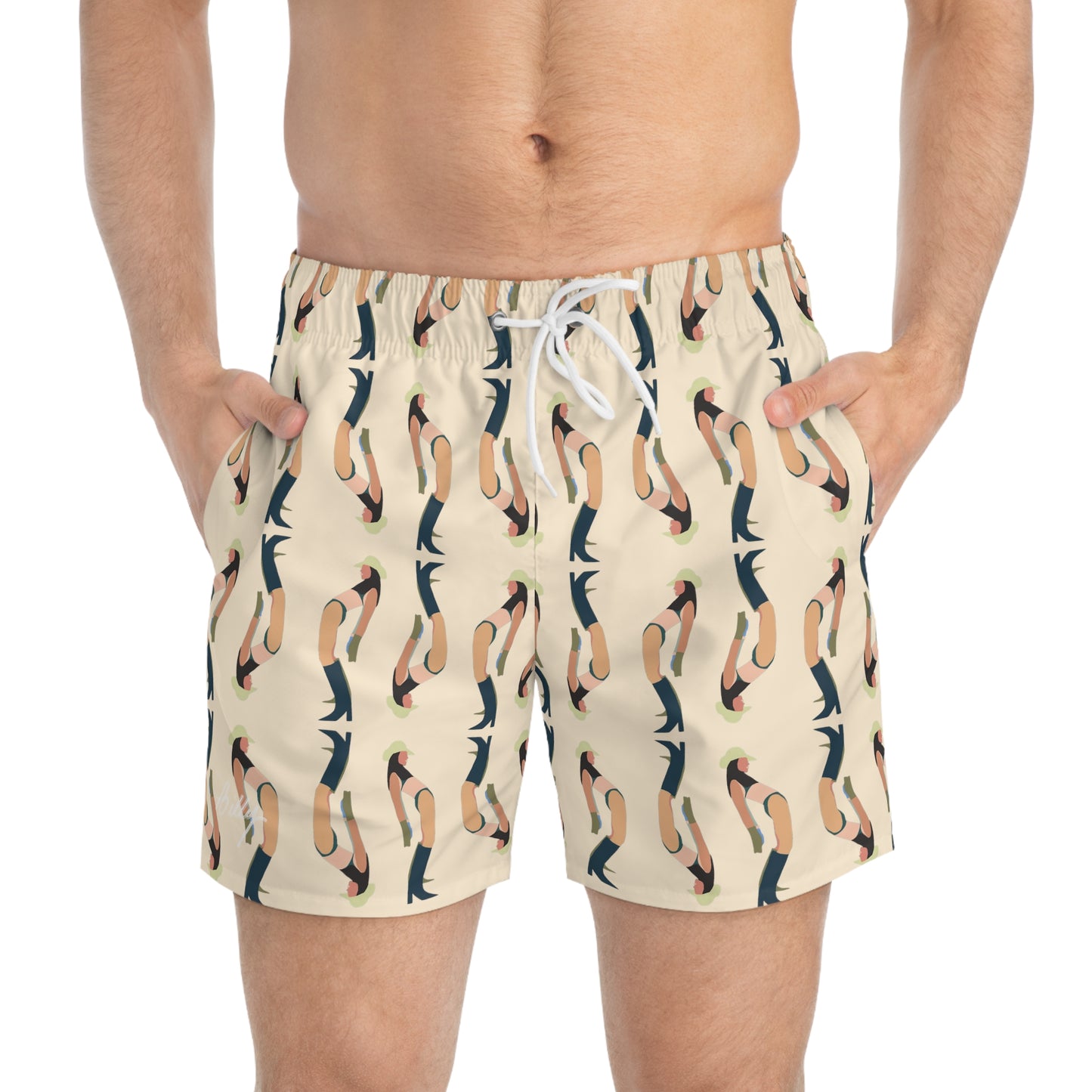 Beach Cowgirl Hoochie Daddy Swim Trunk (Nude)