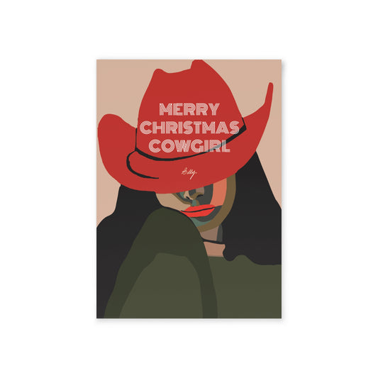 Christmas Cowgirl Holiday Card