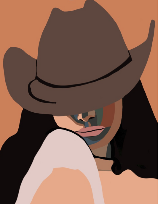 Nashville Cowgirl Matted Print