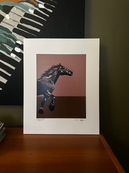 Giddy Up Matted Print