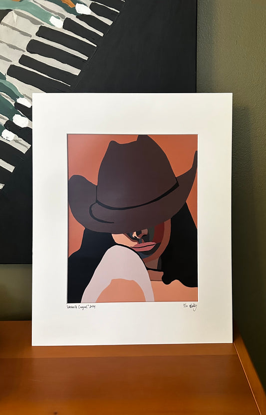 Nashville Cowgirl Matted Print