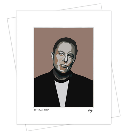 Elon Musk Limited Edition Matted Print