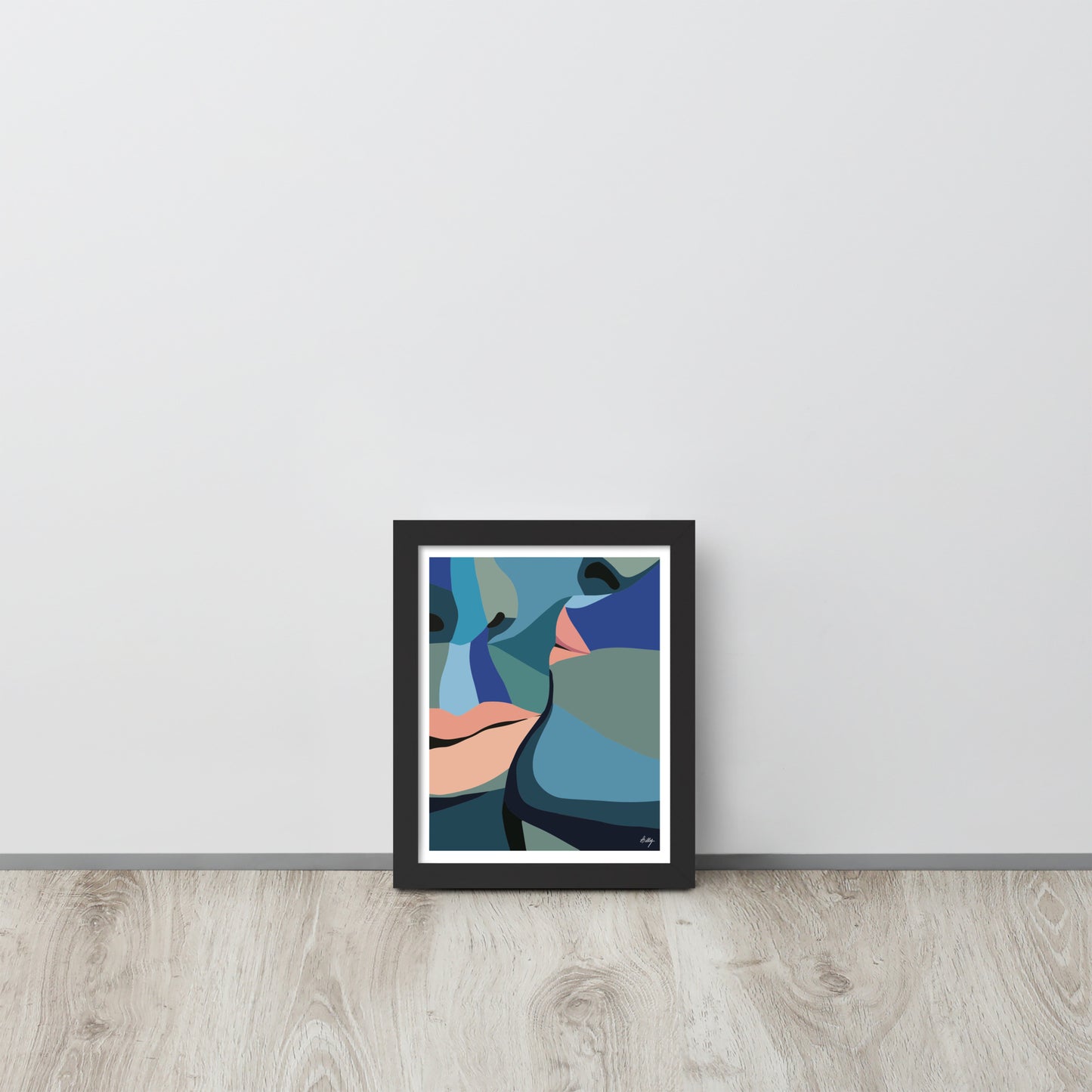 Meant to Blue Framed Print