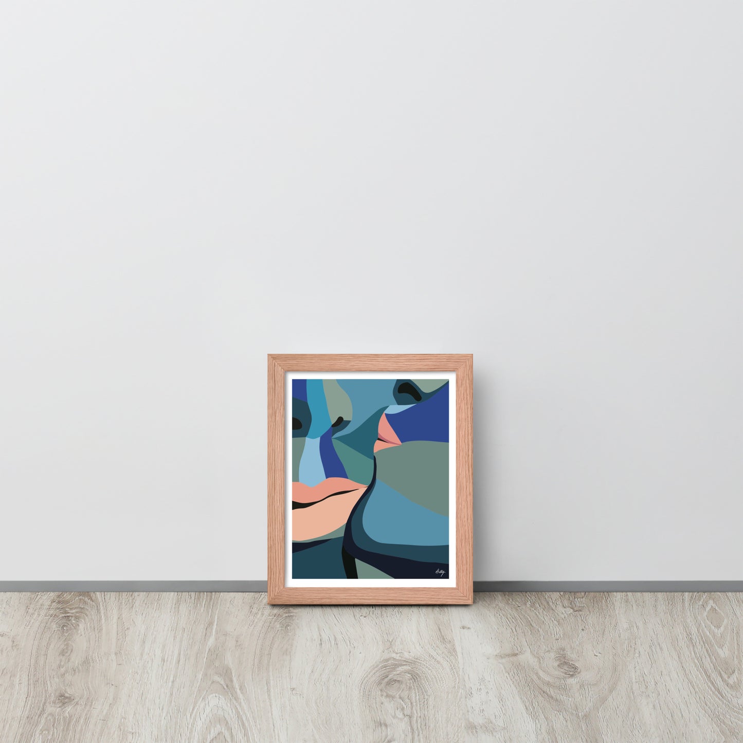 Meant to Blue Framed Print