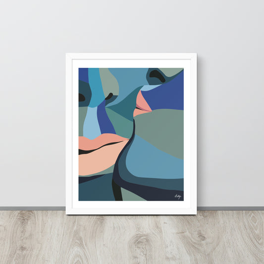 Meant to Blue Framed Print