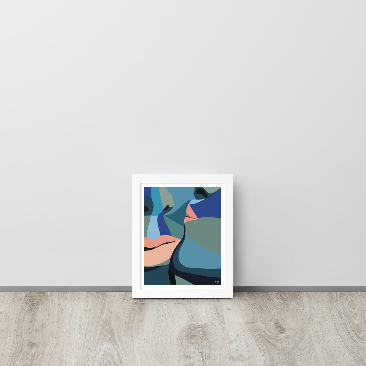 Meant to Blue Framed Print