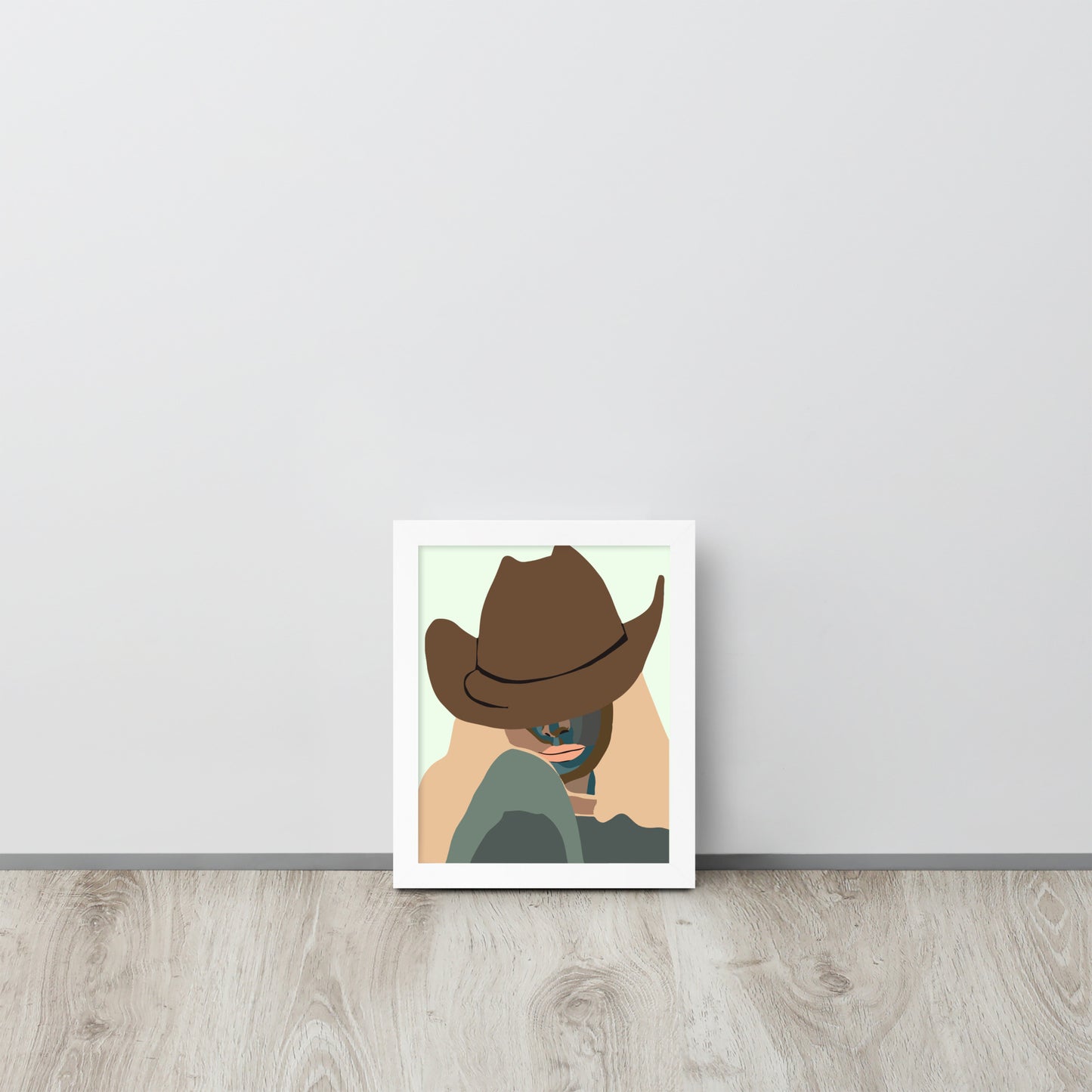 Blonde Cowgirl Framed Print
